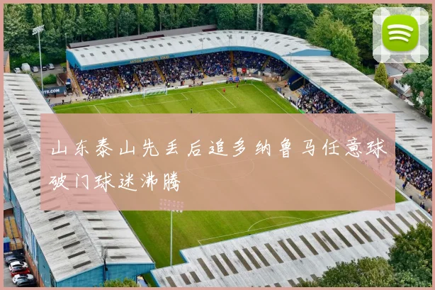 山东泰山先丢后追多纳鲁马任意球破门球迷沸腾